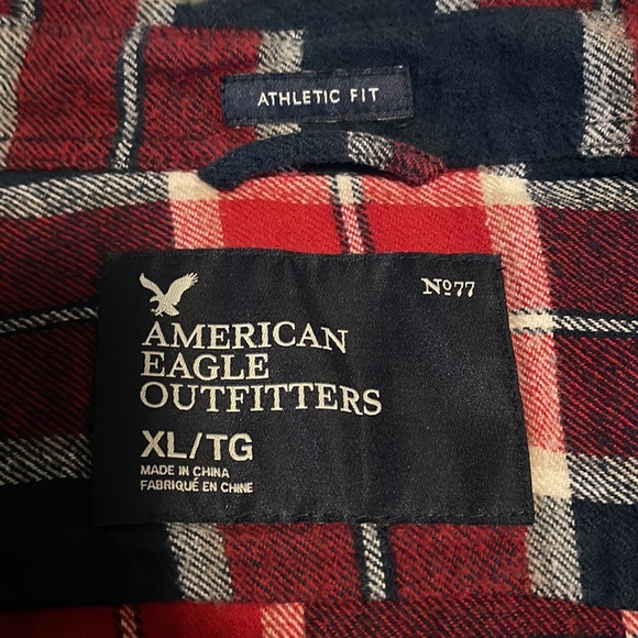 American Eagle long casual sleeve button down flannel XL athletic men’s outdoor - Picture 2 of 8